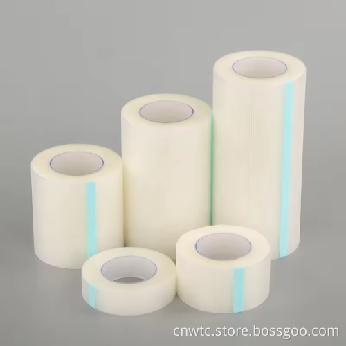 Real Factory Transparent PE Tape: Hypoallergenic Clear Adhesive Plastic Tape, Available in 2.5cm x 5m and Sizes of 1inch & 2inch